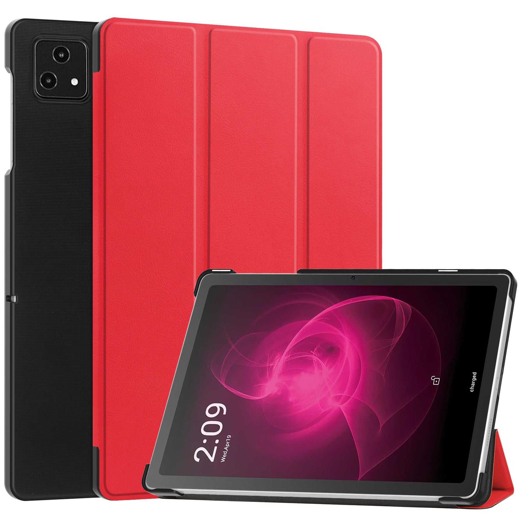 For T-Mobile REVVL Tab Tri-fold Stand Smart Case PU Leather Tablet Cover For T-Mobile REVVL Tab Tri-fold Stand Smart Case PU Leather Tablet Cover